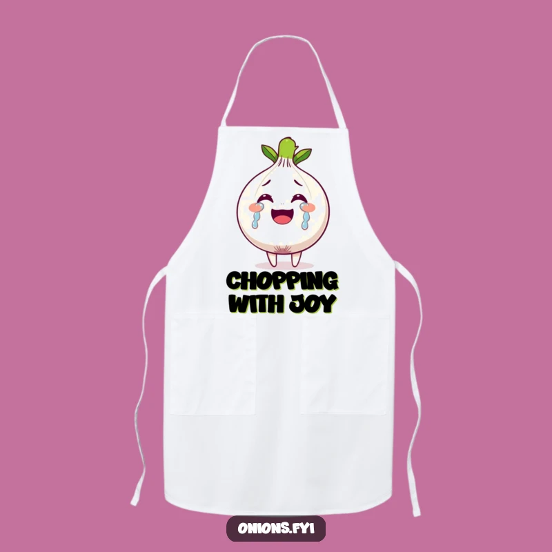 Funny Tears of Joy Onion Apron - Hilarious Emotional Chef's Gift
