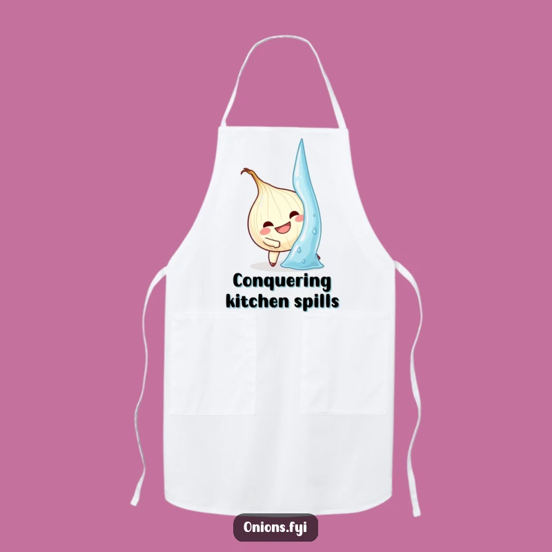 Funny Onion Climb Apron: Cook with Grit and a Smile, Ideal Gift