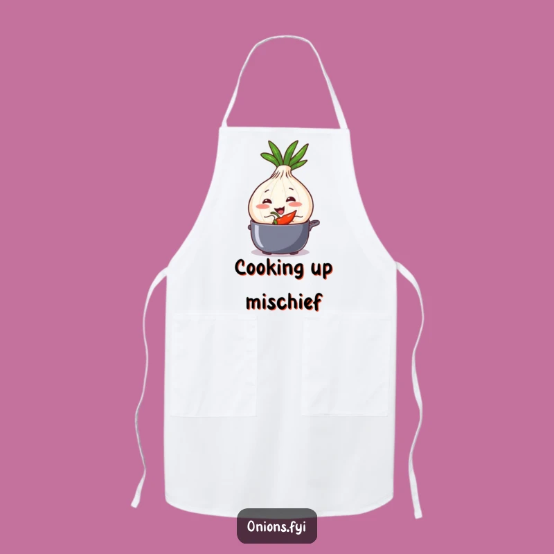 Funny Mischief Onion Apron - Spicy Secret Ingredient Cooking Gift