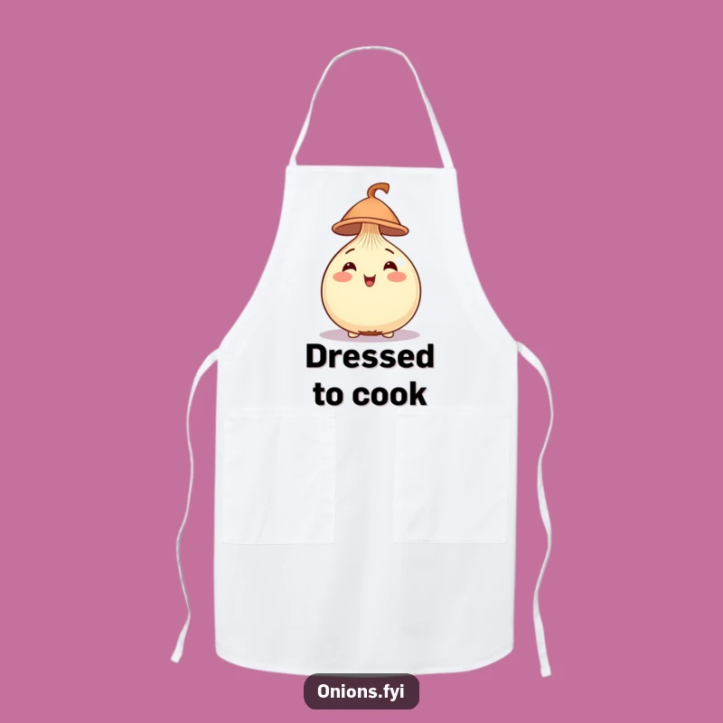 Funny Cheerful Onion Hat Apron - Cook with Flair and a Smile