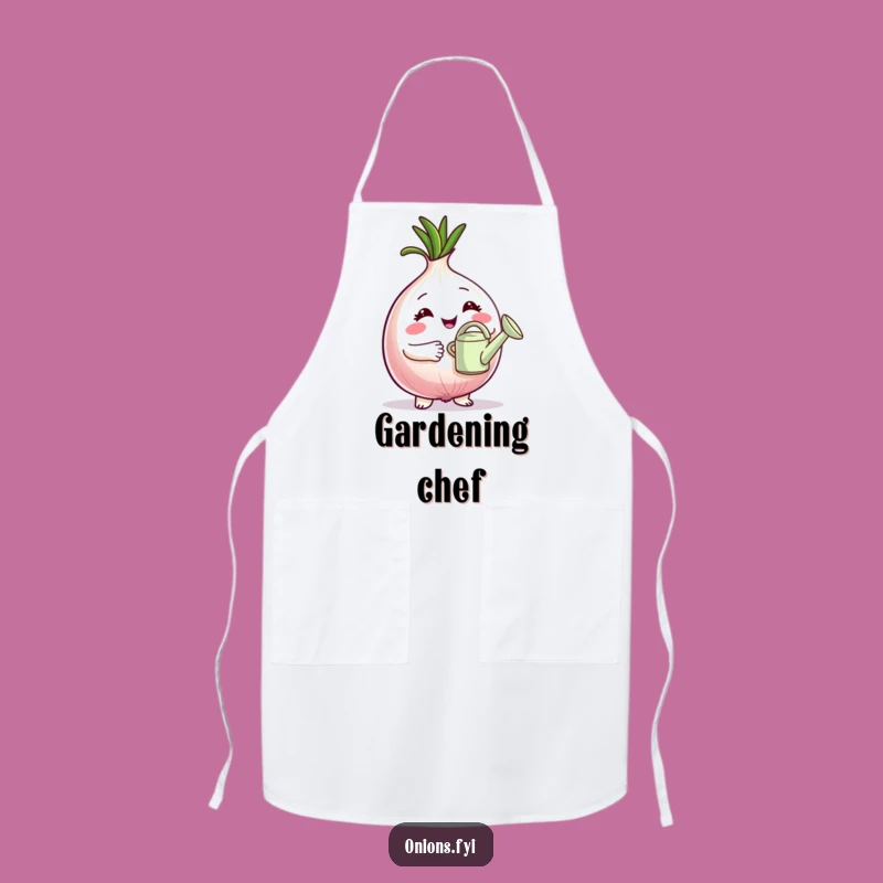 Funny Gardener Apron: Proud Onion Humor for Planting Fun!
