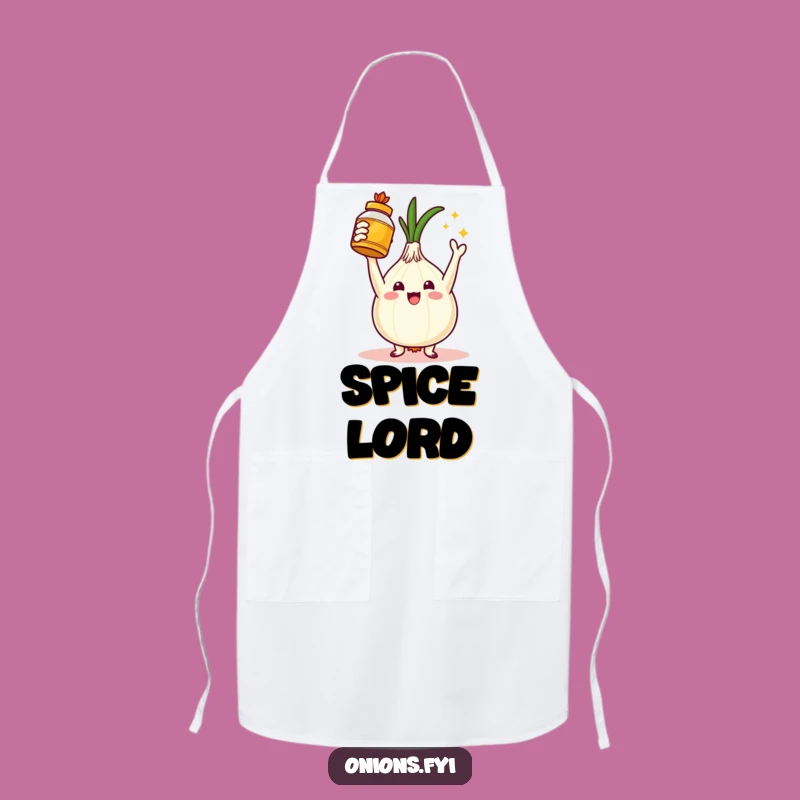Funny Golden Spice Onion Chef's Apron - Master the Flavors!
