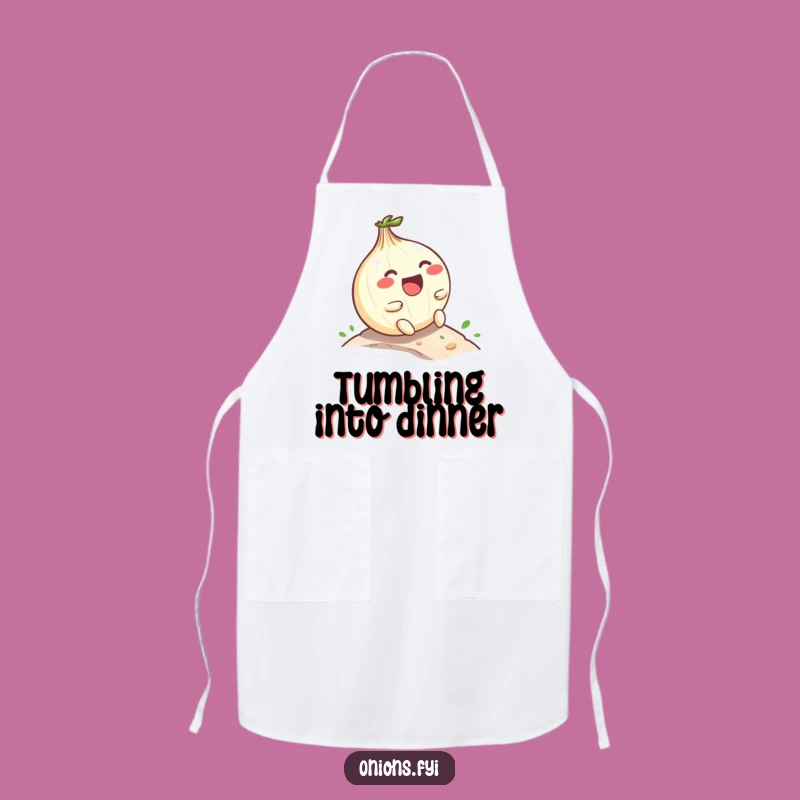 Funny Kawaii Onion Apron: Laughing Onion Hill Roll Chef's Gift