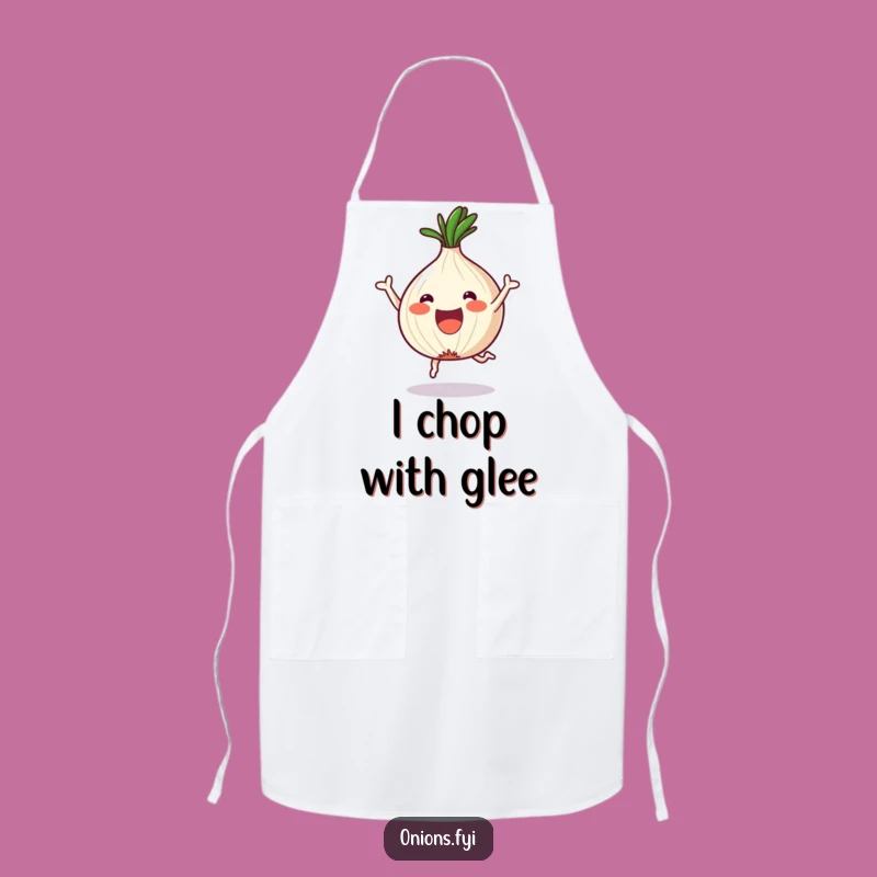 Funny Onion Apron: Cheerful Chopped Kawaii Chef Gift for Cooking