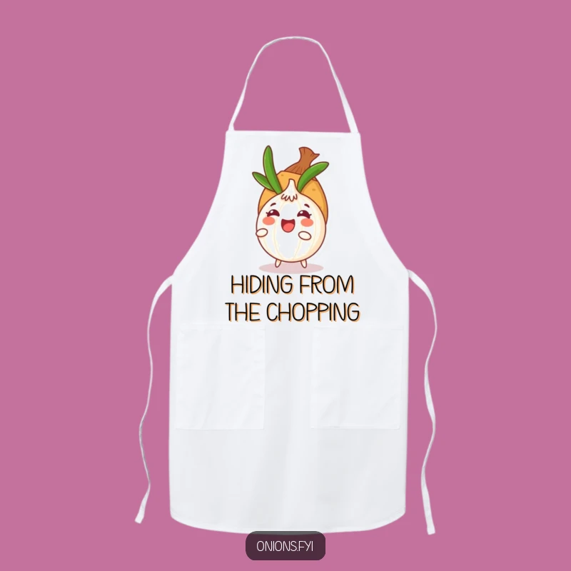 Funny Onion Hide-and-Seek Apron: Cook Up Some Laughs in Style