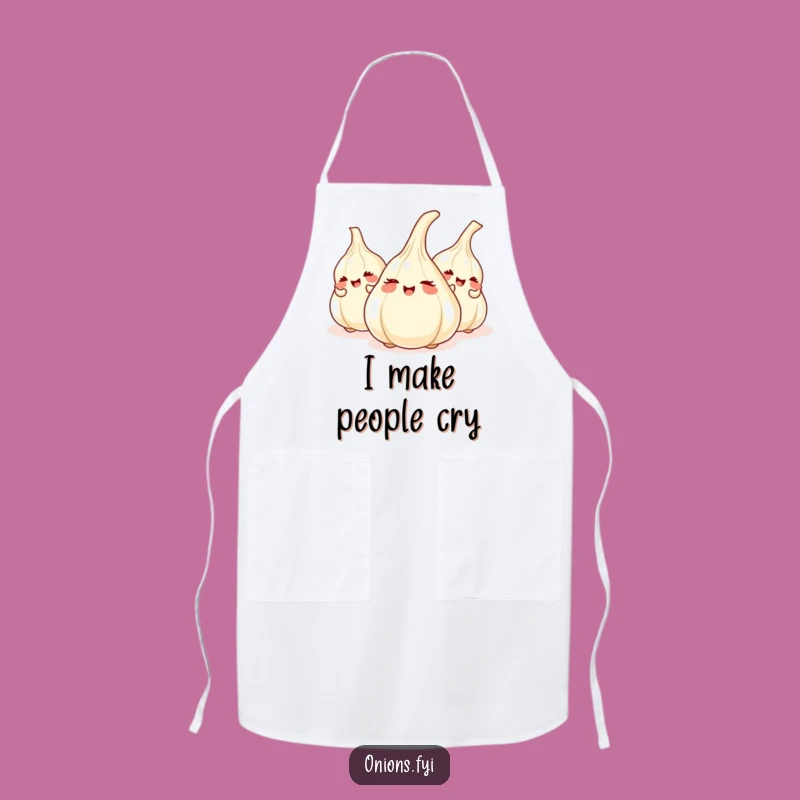 Funny Onion Hide-and-Seek Apron: Giggling Veggies, Kitchen Hideout Masterpiece
