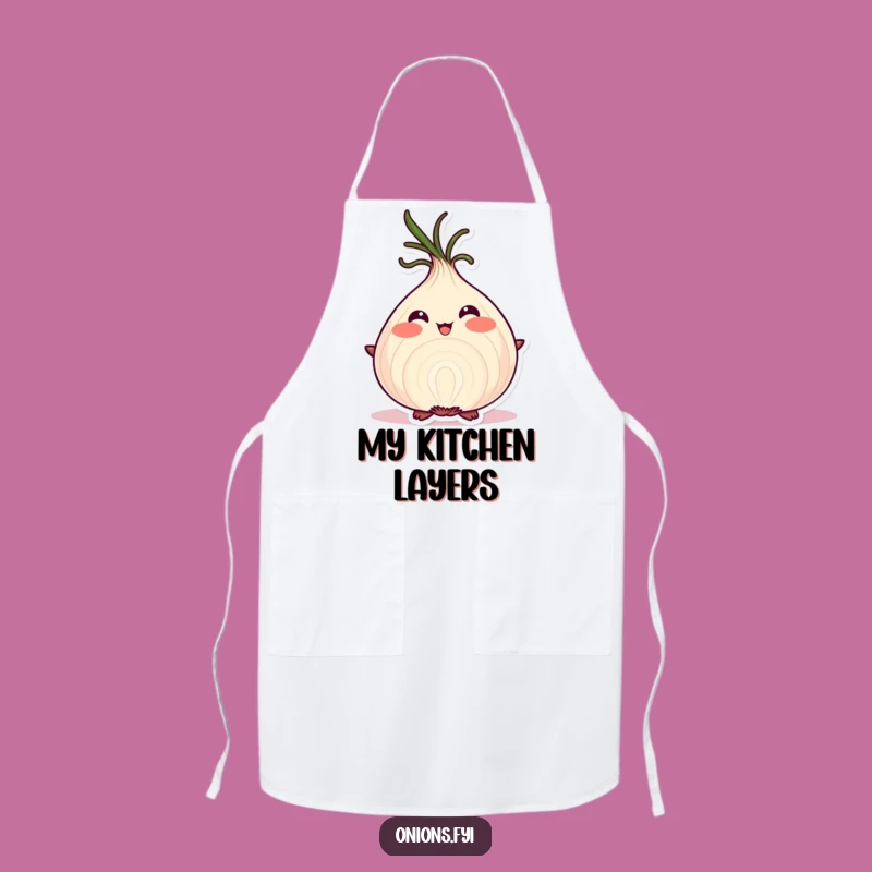 Funny Proud Onion Apron - Layered Perfection Kitchen Confidence Gift