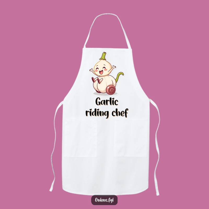 Funny Onion Garlic Ride Apron - Hilarious Kitchen Wear for Veggie Enthusiasts, Great Gift