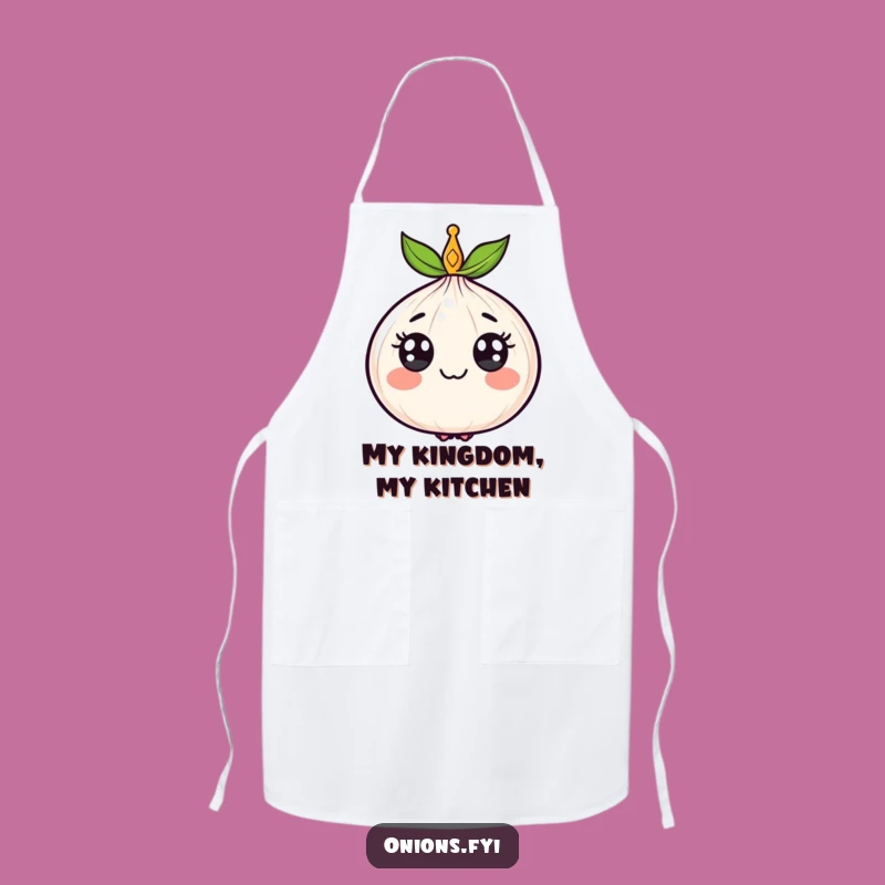 Funny Royal Onion Apron: Cook Like Royalty with Veggie Humor
