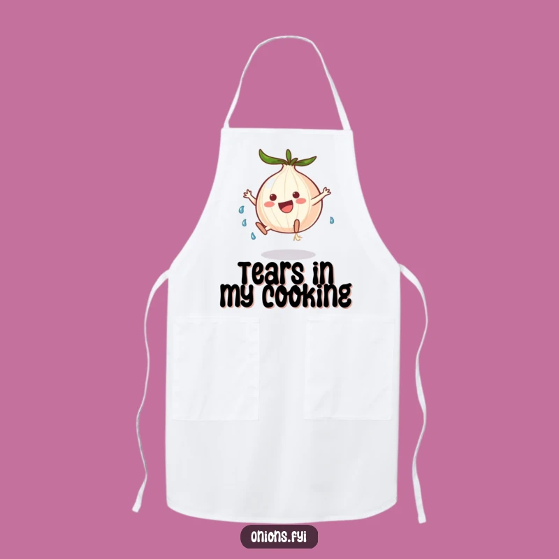 Funny Chef Cartwheel Onion Apron: Cook with Emotion & Humor