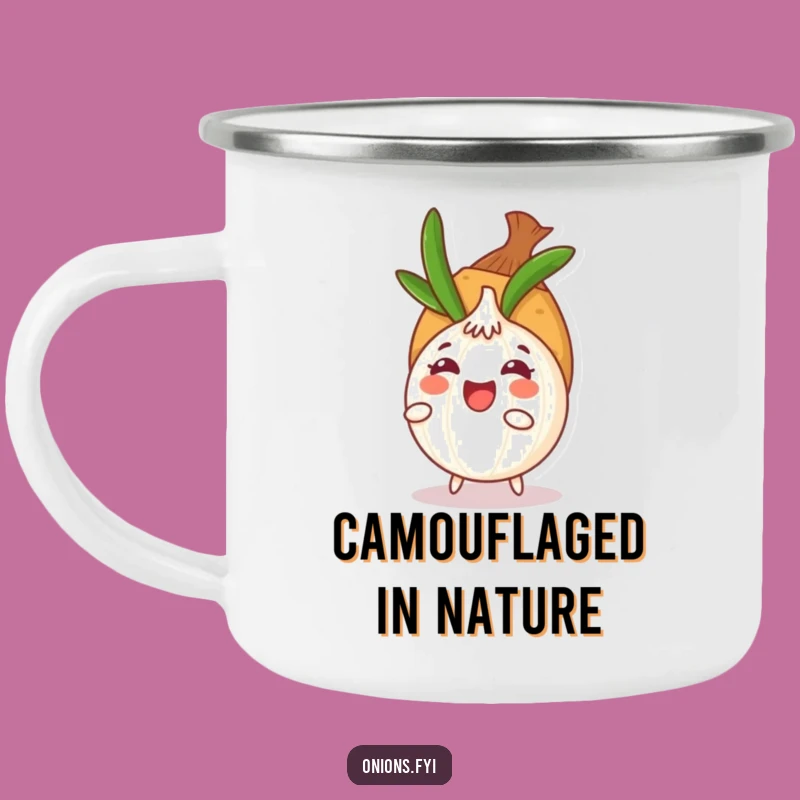Funny Onion Hide-and-Seek Camping Mug: Adventure with a Side of Chuckles