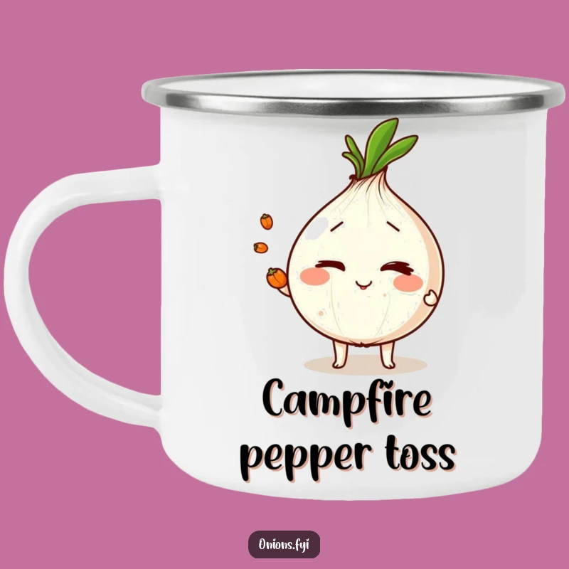 Funny Campfire Juggler Onion Mug: Adventure & Skill Gift