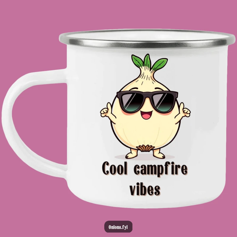 Funny Kawaii Onion Camping Mug: Cool Character Cup for Outdoor Style