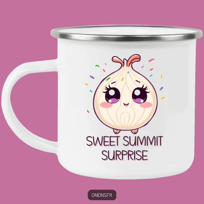 Funny Campfire Sprinkle Onion Mug: Joyful Outdoor Treat
