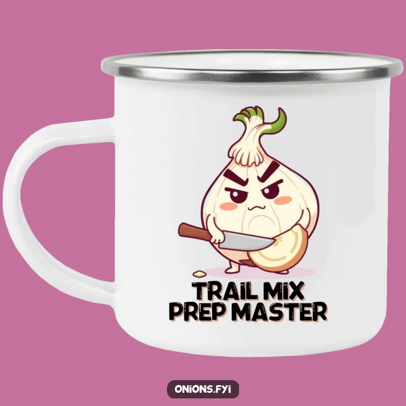 Funny Determined Onion Camping Mug - Fuel Your Adventures with Focus!