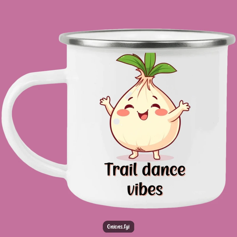 Funny Onion Dancer Camping Mug - Campfire Dance Party Gift