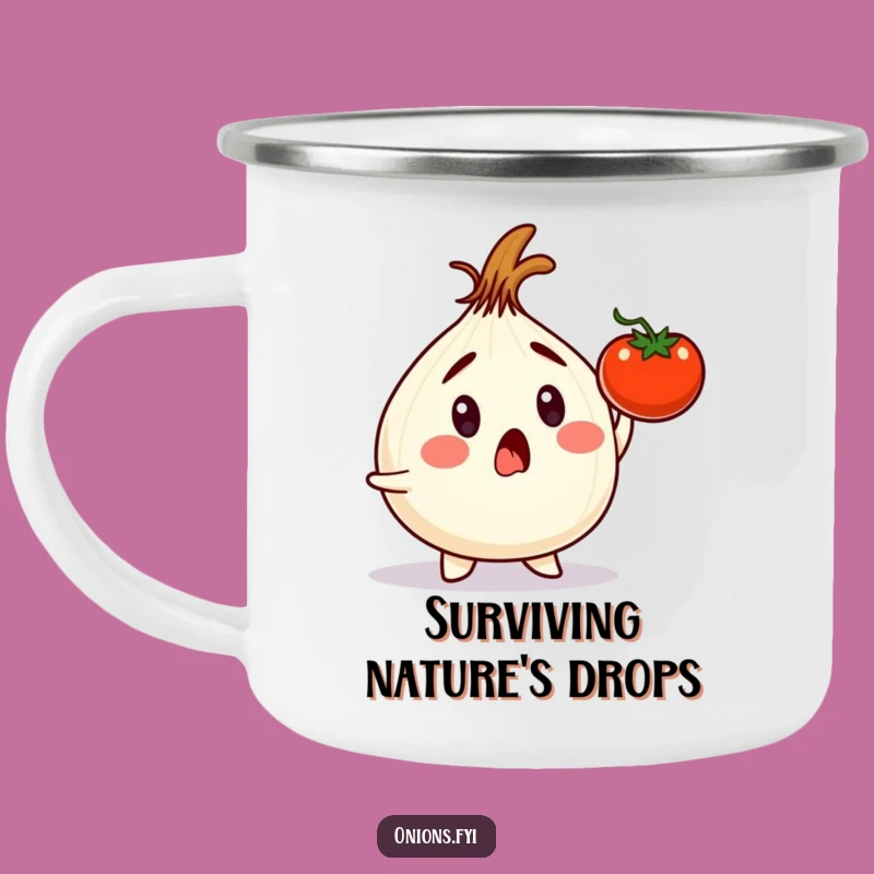 Funny Onion Vegetable Dodge Camping Mug - Campfire Laughs Gift