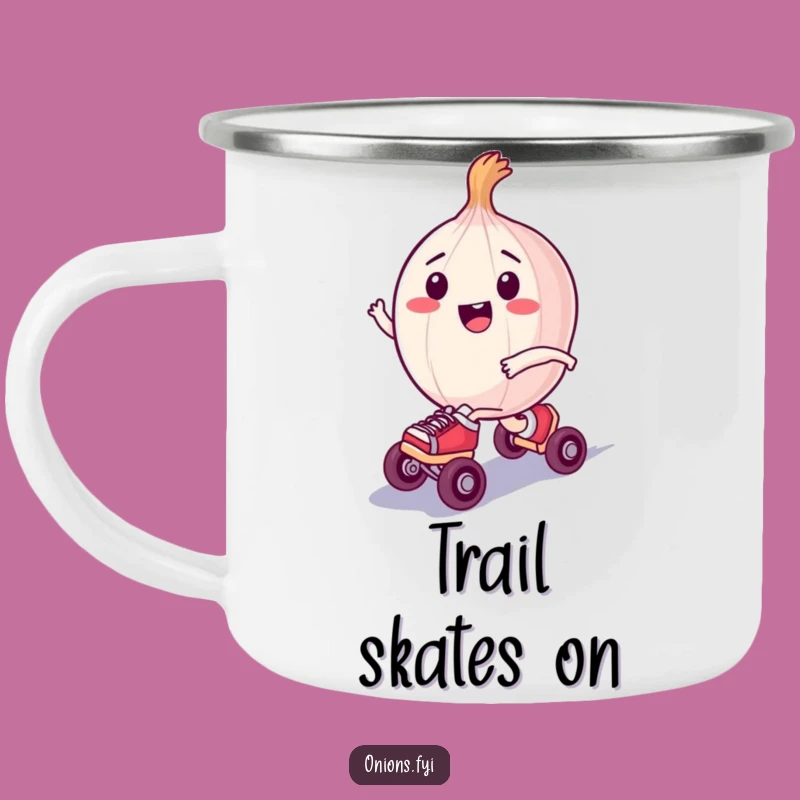 Outdoor Funny Mug: Skating Onion Camp Mug, Roller Adventure Gift