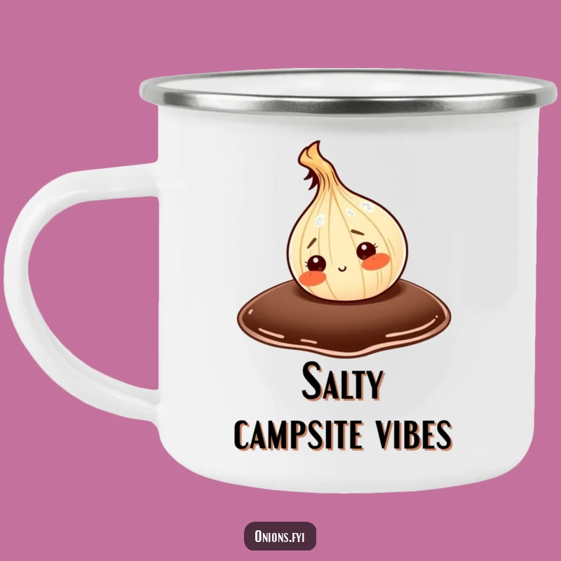 Funny Onion Exploring Soy Sauce Camping Mug: Adventure Fuel for Your Taste Buds Gift