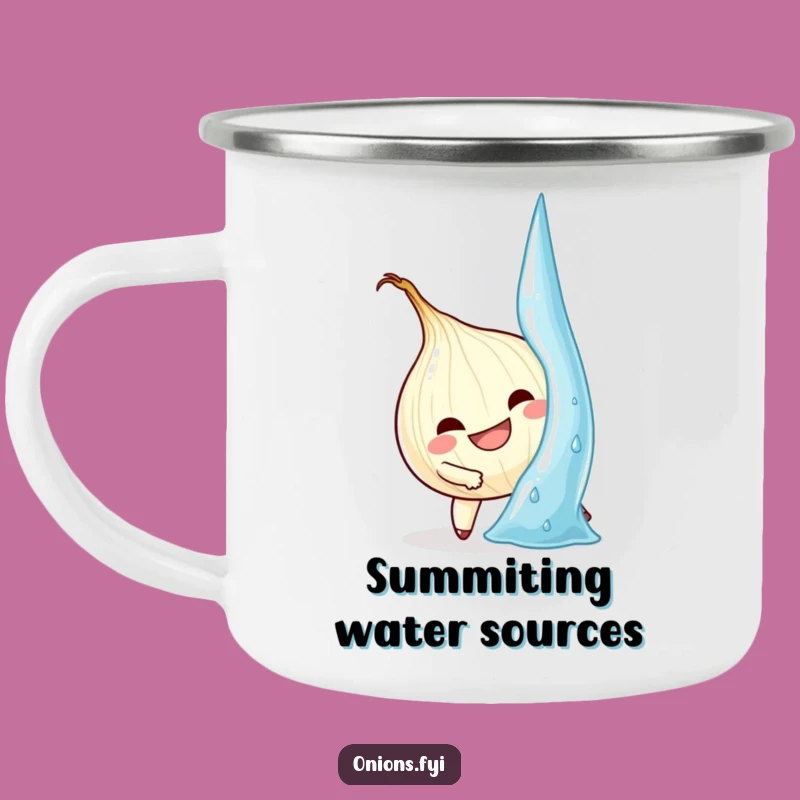 Funny Onion Climb Camping Mug: Conquer Your Thirst with This Determined Gift