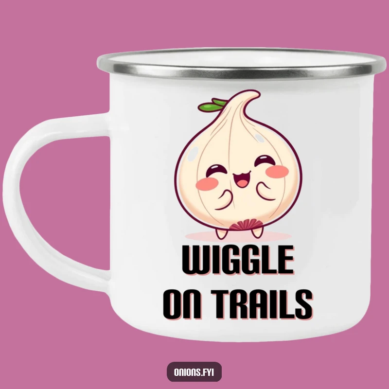 Funny Camp Wiggle Mug: Kawaii Onion Humor for Outdoor Fun!