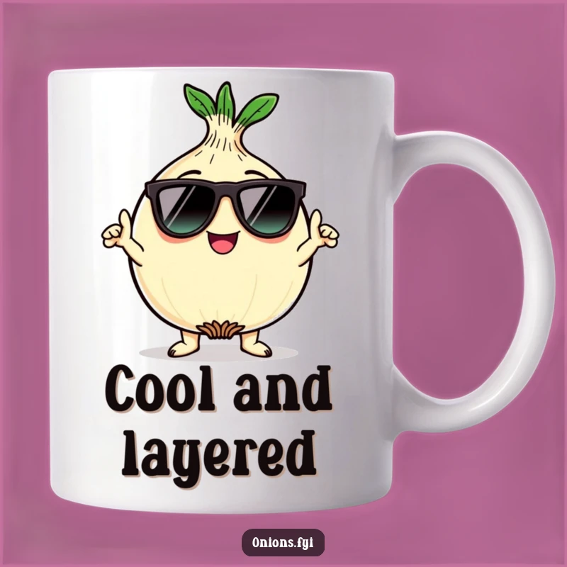 Funny Kawaii Onion Mug: Cool Character Gift for Veggie Lovers