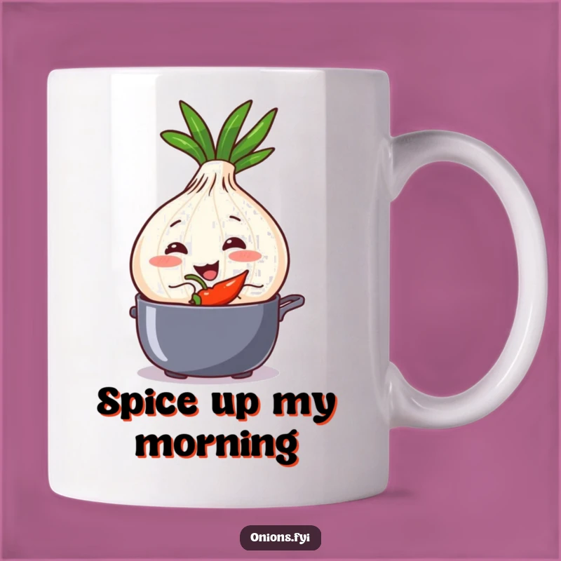 Funny Mischief Onion Mug - Spicy Secret Ingredient Gift for Chefs