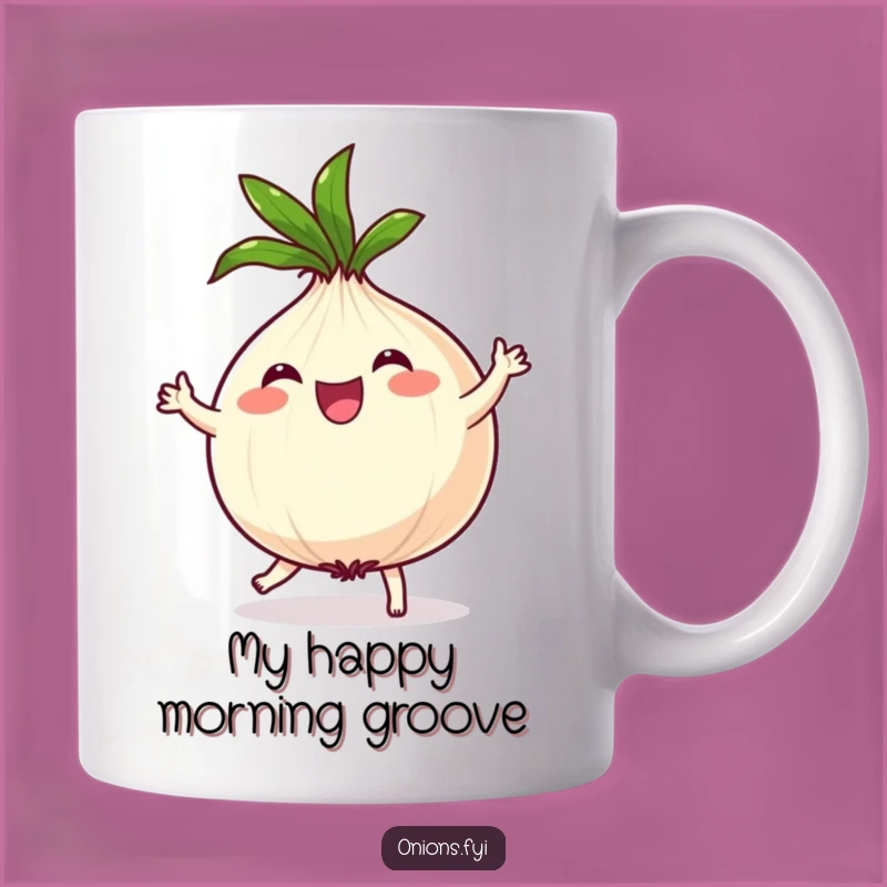 Funny Onion Dance Mug: Joyful Gift for Anyone Who Loves to Groove and Giggle