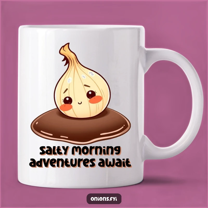 Funny Onion Exploring Soy Sauce Mug: A Hilarious Kitchen Adventure Gift