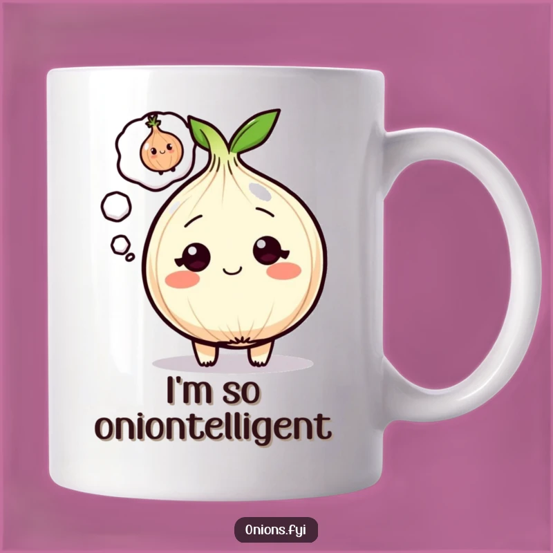Funny Onion Mug: Winking Onion Gift for Veggie Lovers & Onion Fans