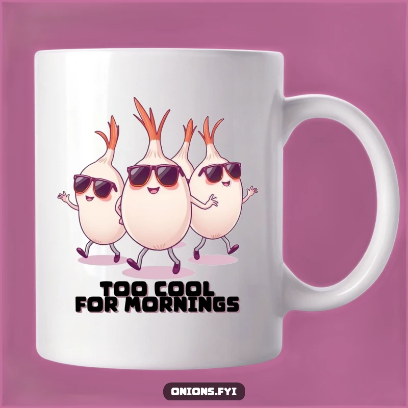 Funny Onion Sunglasses Mug - Cool Dancing Crew, Perfect Funny Gift!