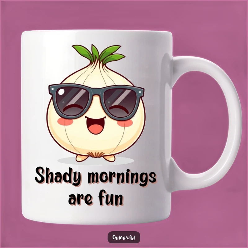 Funny Onion Sunglasses Mug: Cool & Giggling Gift for Chill Vibes