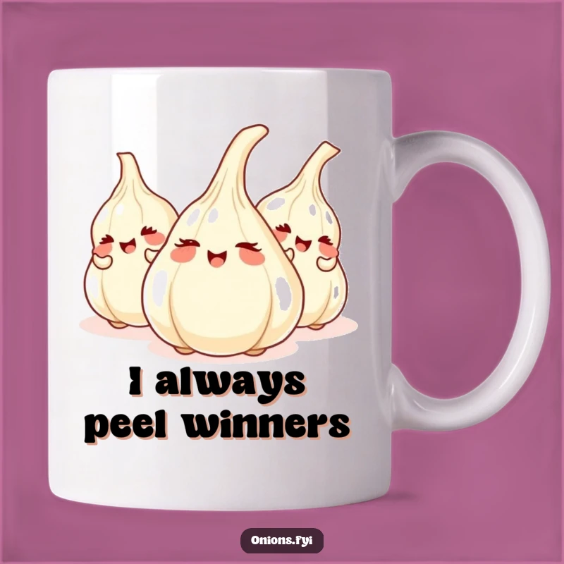 Funny Hide-and-Seek Onion Mug: Giggling Veggies, Perfect Garlic Hideout Gift