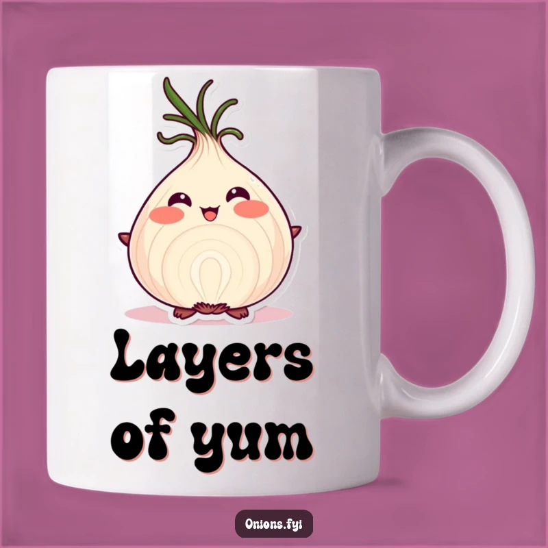 Funny Proud Onion Mug - Layered Perfection Gift for Self-Love