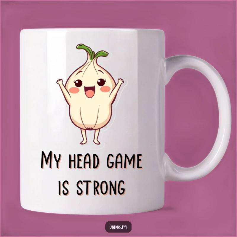 Funny Onion Headstand Mug: Adorable Veggie Yoga Gift for a Quirky Friend