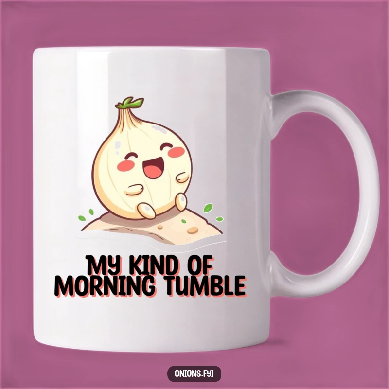 Funny Kawaii Onion Hill Roll Mug: Hilarious Laughing Onion Coffee Cup Gift