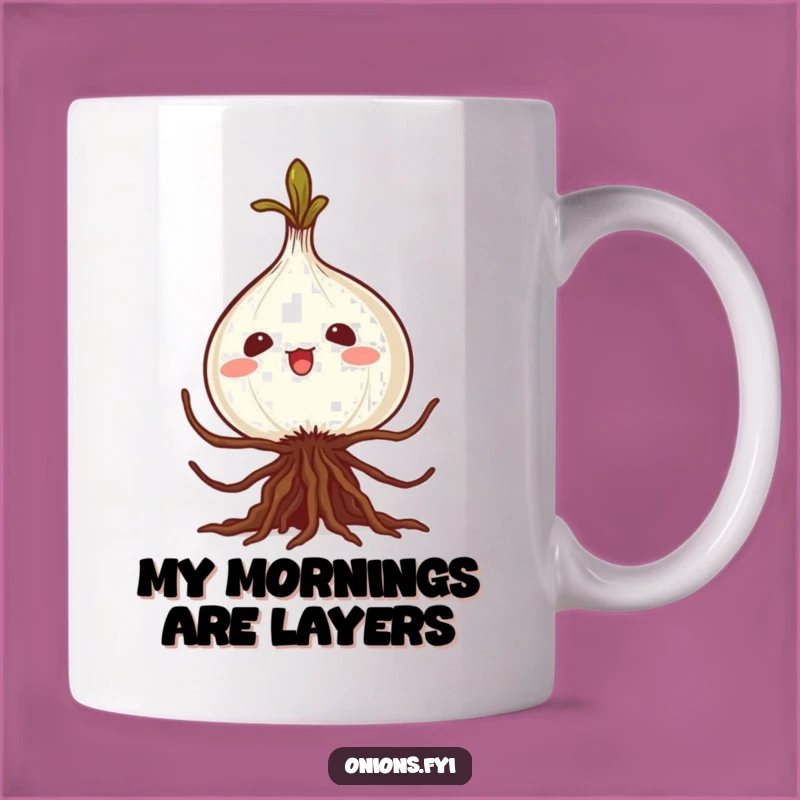 Funny Kawaii Onion Caper Mug A Hilarious Gift for Vegetable Lovers