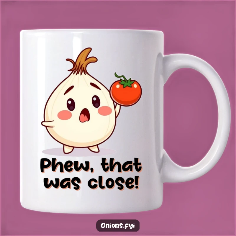 Funny Onion Vegetable Dodge Mug - A Hilarious Kitchen Escape Gift