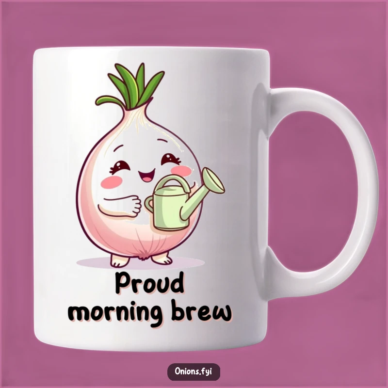 Funny Proud Gardener Mug: Onion Plant Parent Humor, Perfect Gift!