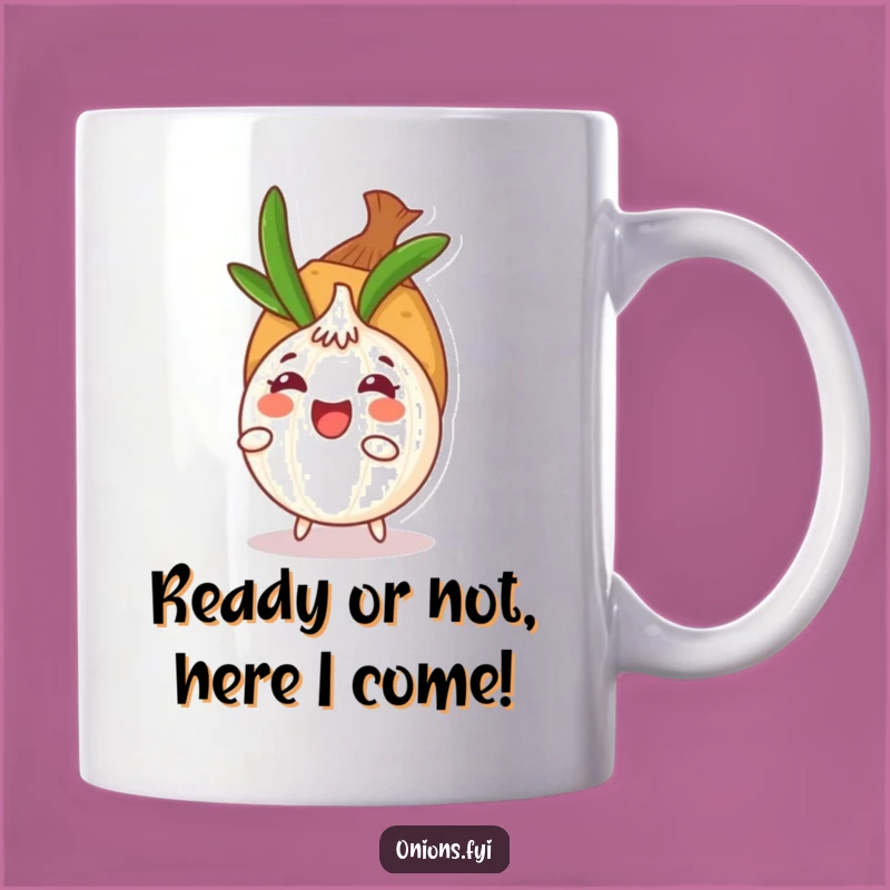 Funny Hide-and-Seek Onion Mug: A Hilarious Gift for Veggie Lovers