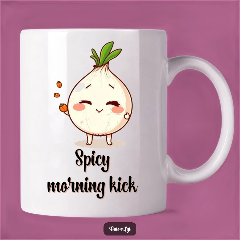 Funny Juggling Onion Mug: Witty Spice & Skill Gift