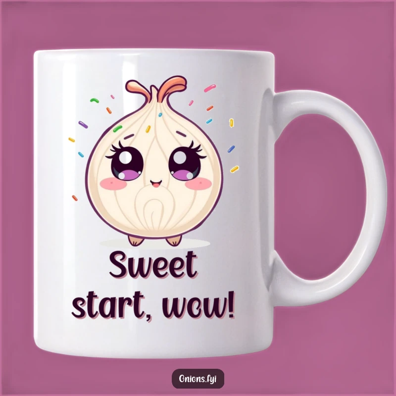 Funny Sprinkle Shower Onion Mug: Joyful & Hilarious Treat