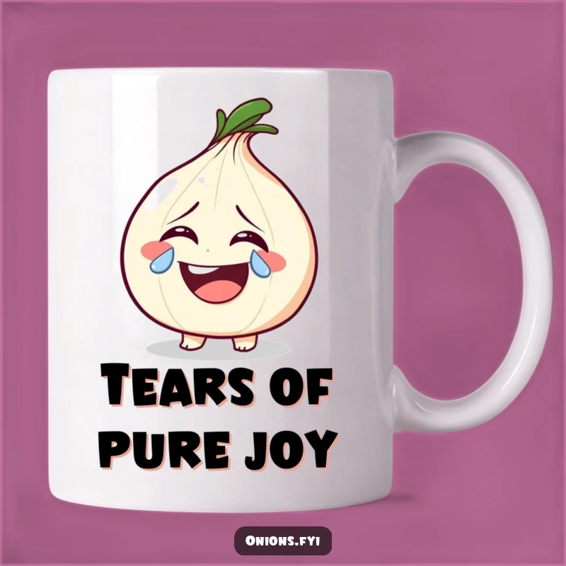 Funny Laughing Onion Tear Mug: Tears of Joy for a Hilarious Gift