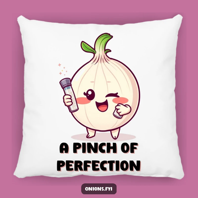 Funny Onion Wink Pillow: Comfy & Cheeky Gift for Couch Potatoes & Foodies