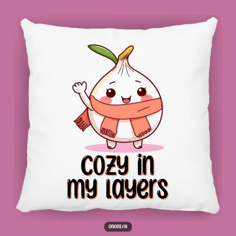 Funny Onion Pillow: Cozy Comfort with Joyful Vegetable Vibes
