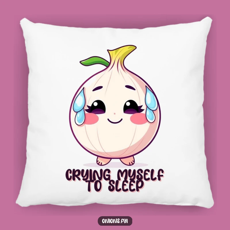 Decorative Funny Pillow: Onion Tears Comfort, Cheerful Accent, Adorable Gift