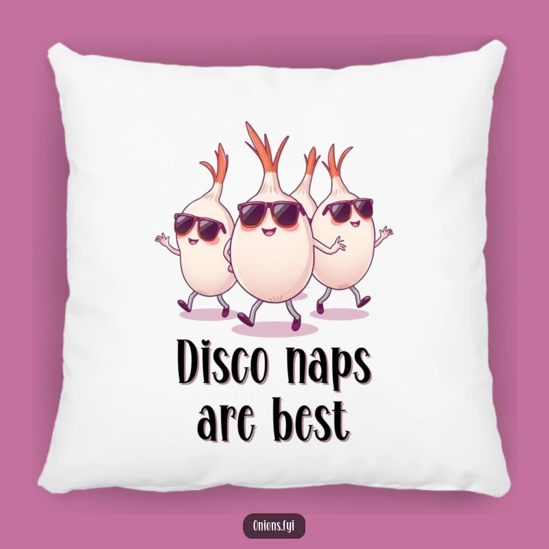 Funny Onion Sunglasses Pillow - Cozy Dance Cushion, Sweet Funny Gift!