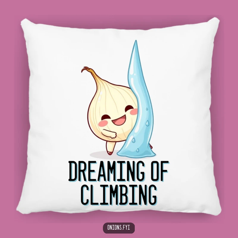 Funny Onion Climb Pillow: Comfy Support for Your Determined Journey