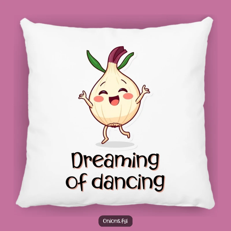 Kawaii Dancer Onion Pillow: Joyful Dance, Cute & Funny, Comfy Gift