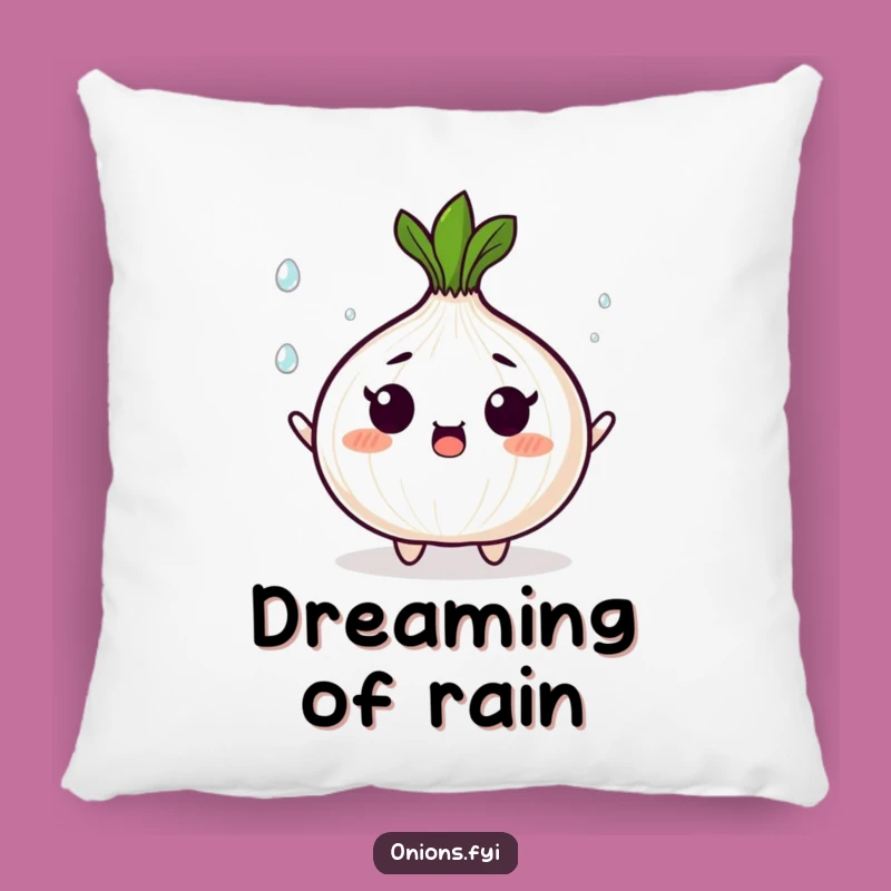Decorative Funny Pillow: Onion Droplet Juggler, Busy Accent, Adorable Gift